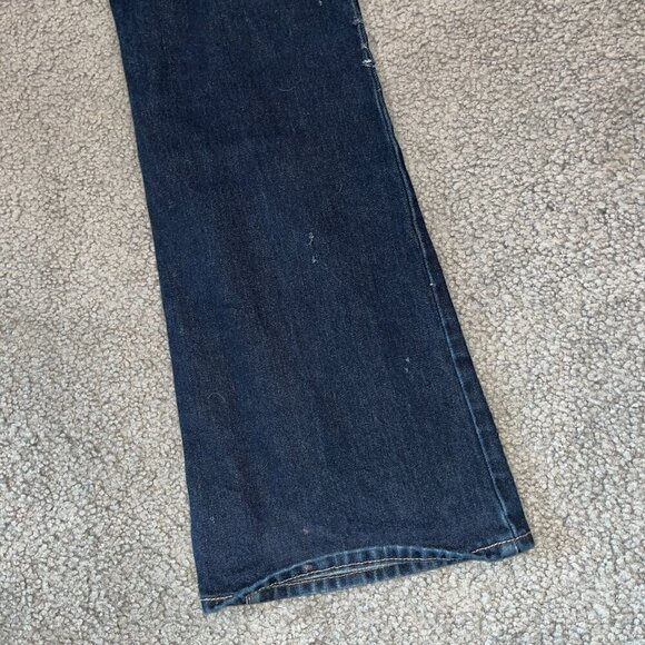 ABRAND JEANS A '99 Low Boot Dark Wash Distressed Jeans -EUC - US Size 28 / AU 10 - Picture 11 of 16